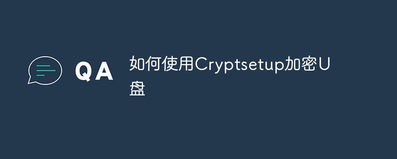 如何使用Cryptsetup加密U盘