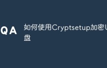 如何使用Cryptsetup加密U盘