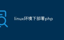 linux环境下部署php