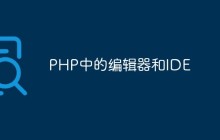 PHP中的编辑器和IDE