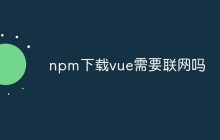 npm下载vue需要联网吗