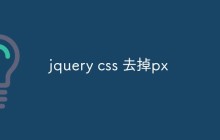 jquery css 去掉px