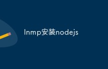 lnmp安装nodejs