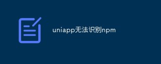 uniapp无法识别npm