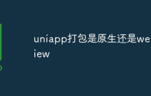 uniapp打包是原生还是webview