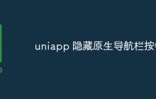 uniapp 隐藏原生导航栏按钮