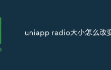 uniapp radio大小怎么改变