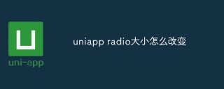 uniapp radio大小怎么改变