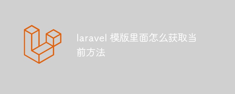 How to get the current method in laravel template