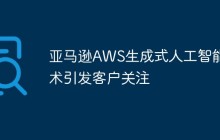 亚马逊AWS生成式人工智能技术引发客户关注