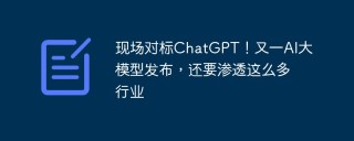 现场对标ChatGPT！又一AI大模型发布，还要渗透这么多行业