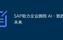 SAP助力企业拥抱 AI，致胜未来