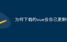 为何下载的vue会自己更新的