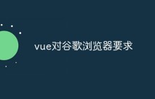 vue对谷歌浏览器要求