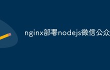 nginx部署nodejs微信公众号