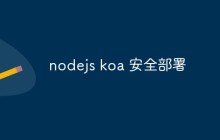nodejs koa 安全部署