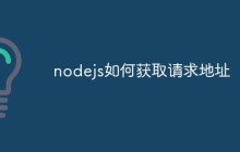 nodejs如何获取请求地址