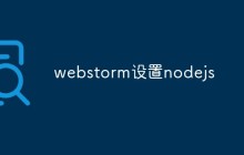webstorm设置nodejs