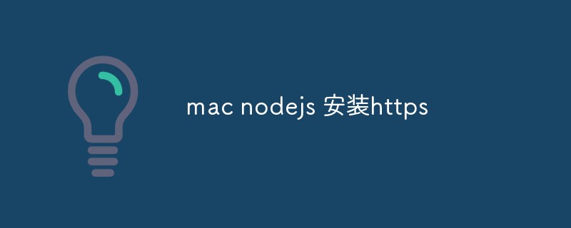 Mac NodeJS installieren https