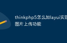 thinkphp5怎么加layui实现图片上传功能