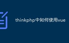 thinkphp中如何使用vue