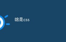 啥是css