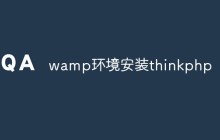 wamp环境安装thinkphp