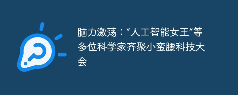 ブレーンストーミング: 「人工知能の女王」と他の多くの科学者が小満耶技術会議に集結