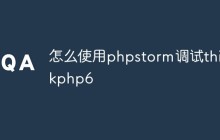 怎么使用phpstorm调试thinkphp6