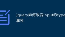 jquery如何改变input的type属性