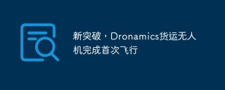 新突破，Dronamics货运无人机完成首次飞行