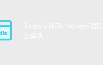 Redis存储用户token问题怎么解决