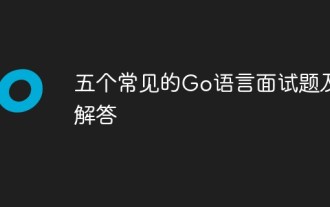 Five common Go language interview questions and answers