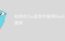 如何在Go语言中使用Redis数据库