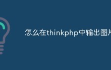 怎么在thinkphp中输出图片