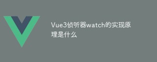 Vue3侦听器watch的实现原理是什么