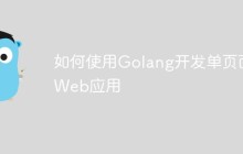 如何使用Golang开发单页面Web应用