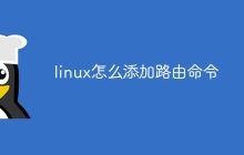 linux怎么添加路由命令