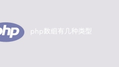 There are several types of php arrays