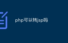 php可以转jsp吗