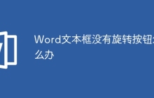 Word文本框没有旋转按钮怎么办