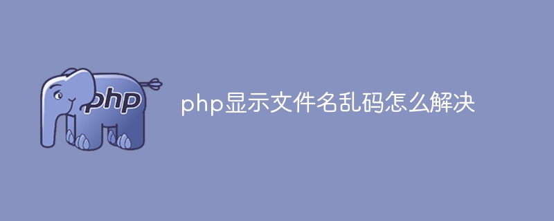 How to solve the problem of garbled file names displayed in PHP