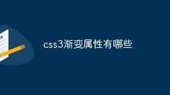css3漸層屬性有哪些