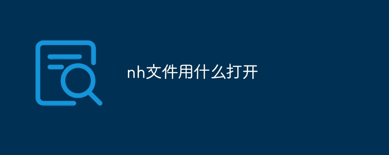 nh文件用什么打开