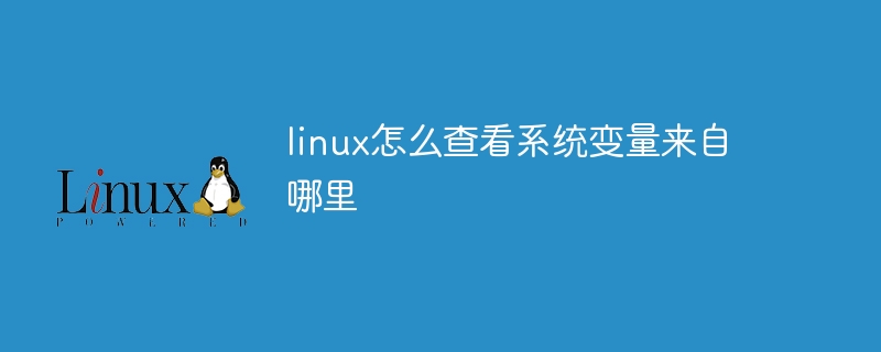 Linux でシステム変数がどこから来たのかを確認する方法