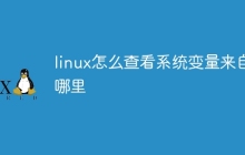 linux怎么查看系统变量来自哪里