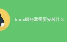 linux服务器需要安装什么