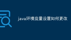 How to change java environment variable settings