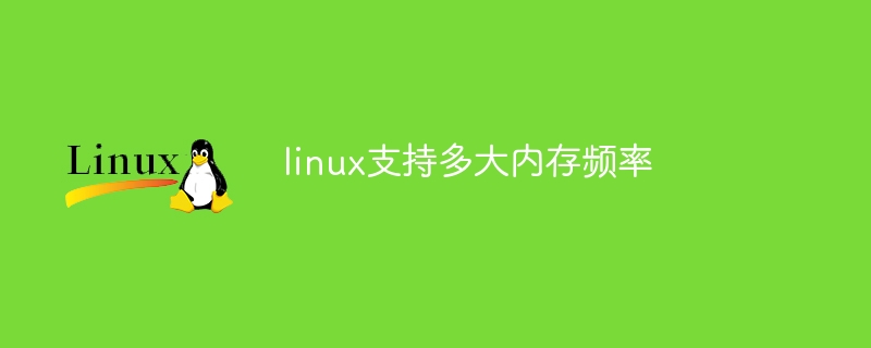 linux支持多大内存频率