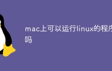 mac上可以运行linux的程序吗